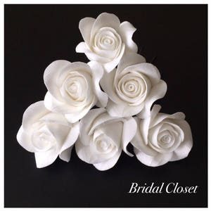 Bridal Hair Pins, SET Of 6 Hair Pins With Roses, Wedding Hair Pins, Bridal Hair Accessory, Wedding Accessory, Bridal Hairpiece, Wedding Hair
