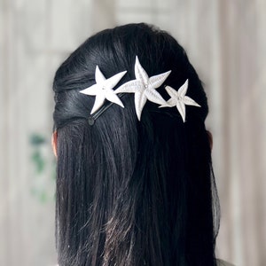 Bridal Hair Pins, 3 Starfish Hair Pins, Beach Wedding Hair Pins, Bridal Hair Accessories, Nautical Wedding Headpiece, Bridal Hair Pieces image 7