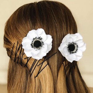 Bridal Fascinators, Bridal Hair Pins, Set Of 2 Anemones, Bridal Hair Pieces, Floral Hair Pins, Wedding Hair Accessories, Bridal Hair Flowers