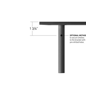 Floating Shelf Brackets Steel Heavy Duty Brackets from: 10 to 78 long HARDWARE ONLY Hidden Wall Shelf Bracket, made in USA image 6