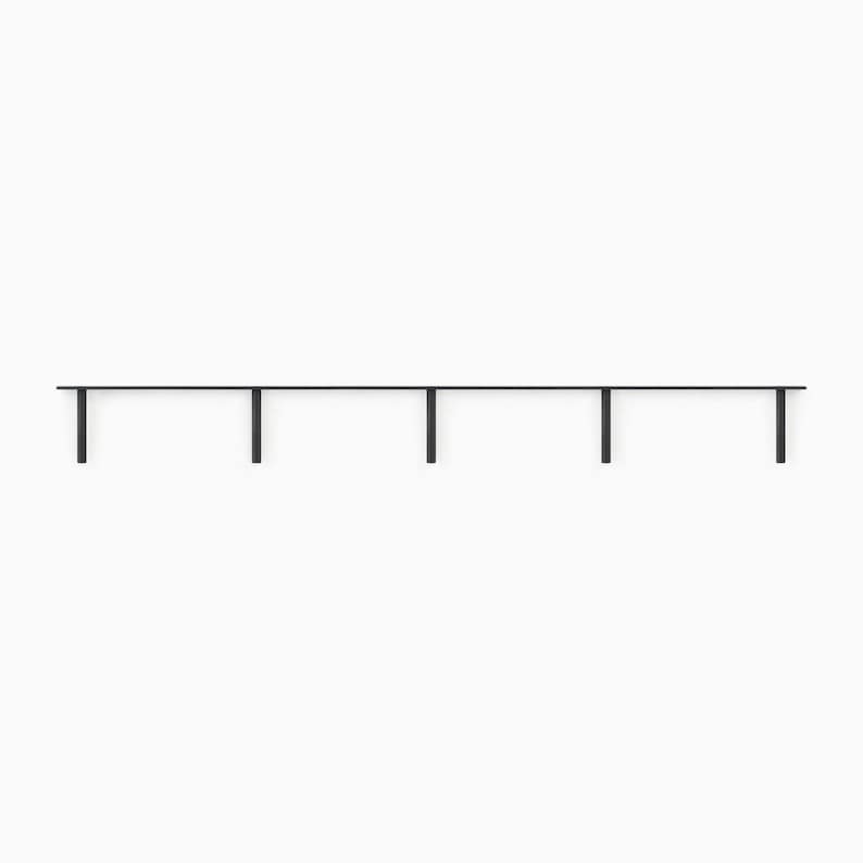 Floating Shelf Brackets Steel Heavy Duty Brackets from: 10 to 78 long HARDWARE ONLY Hidden Wall Shelf Bracket, made in USA image 10