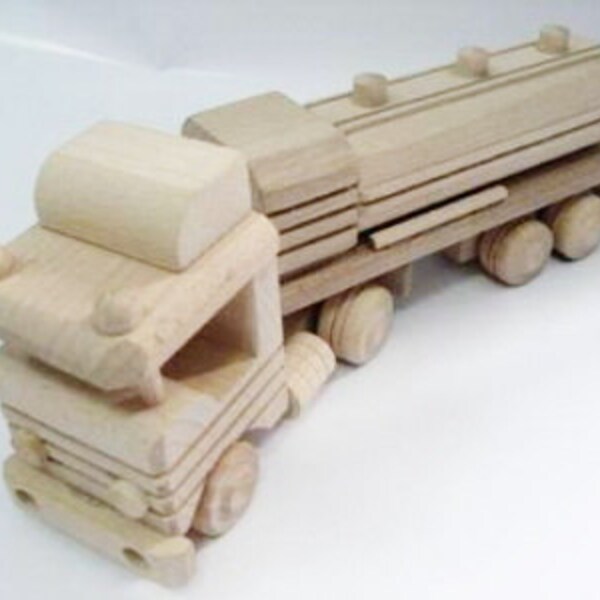 Truck with a tank, organic,handcrafted wooden toys, eco-friendly handmade toys for children, babies, kids, boys and girls