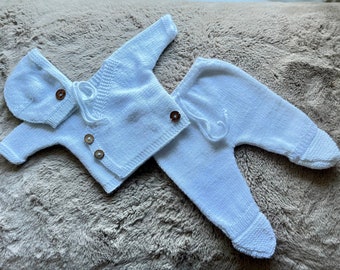 Baby boy  Coming home outfit, gender neutral, Knitted Baby Clothes Sets, baby kimono set, baby kimono, hospital outfit, new baby gift,