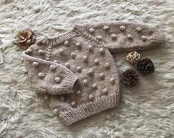 baby girl popcorn sweater