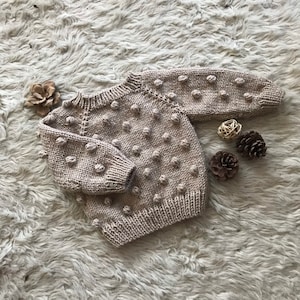Popcorn sweater, toddler boy, kids knitwear, baby boy sweater, baby gift, toddler popcorn sweater, girl sweater, boy sweater,