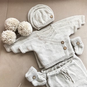 Handmade Bamboo Baby Kimono Set: Newborn Outfit