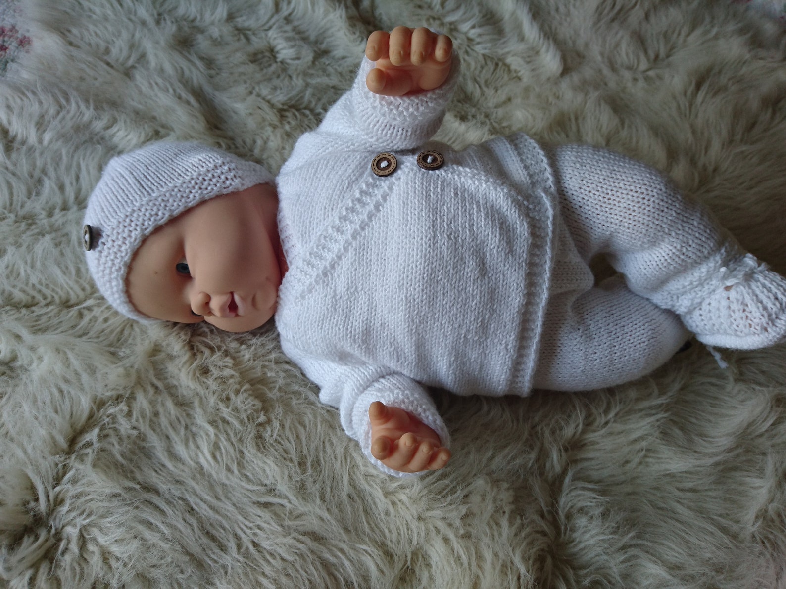 Gender Neutral Baby Clothing Set With Bamboo Yarn: Adjustable - Etsy