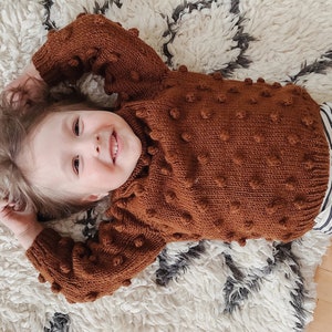 Popcorn sweater, baby sweater knit, pullover, toddler gift, baby boy sweater, baby gift, toddler popcorn sweater, girl sweater, boy sweater,