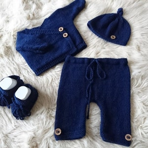 navy blue newborn coming home outfit