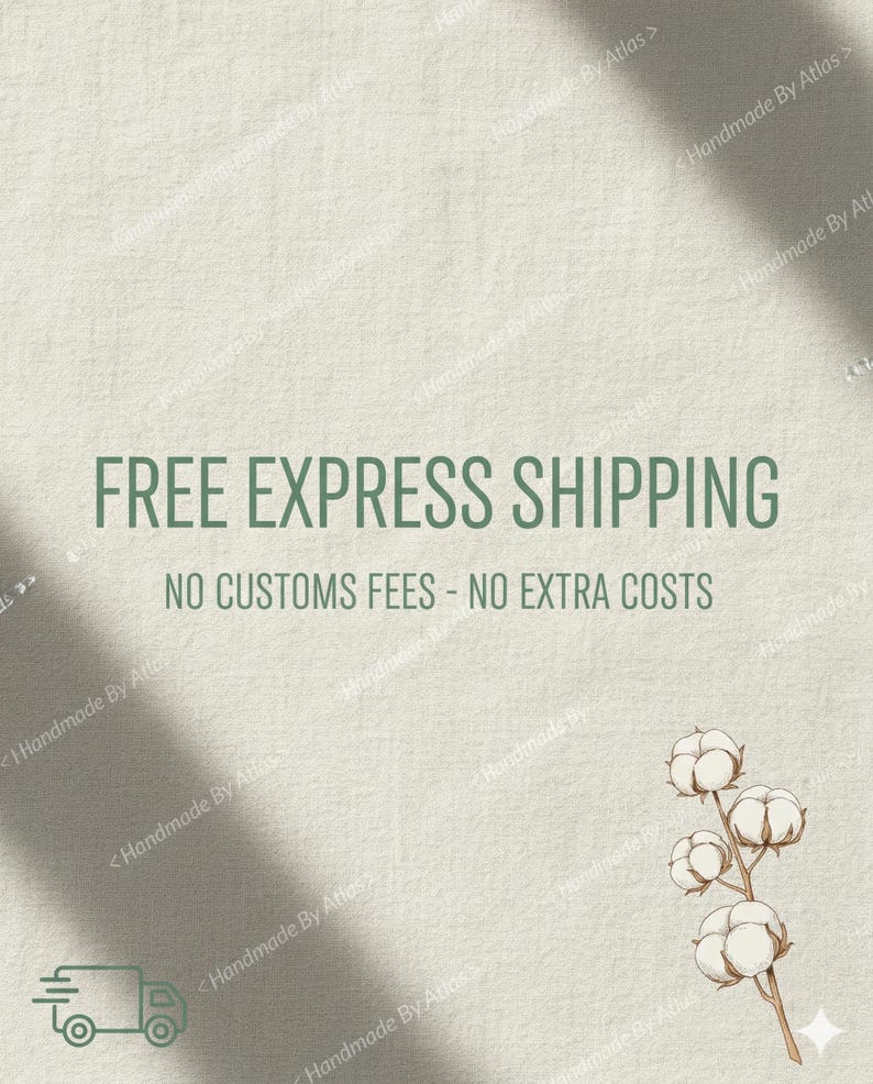 Free Worldwide Express Shipping: All orders are shipped via FedEx Express. Your heirloom piece travels fast and safe, reaching your doorstep in just 3-5 business days worldwide.  No Hidden Costs: I take care of everything! Customs duties and import taxes are pre-paid by me. The price you see at checkout is the final price you pay—no surprise fees at delivery.  Door-to-Door Security: Your package is fully tracked and delivered directly to your hands with the care it deserves.