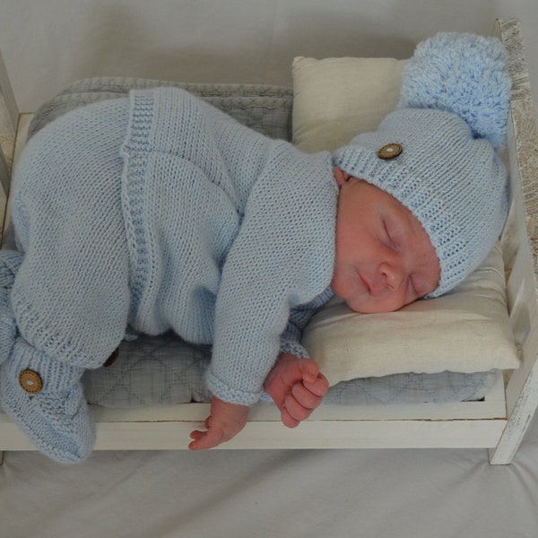 Baby Boy Coming home outfit, gender neutral, Knitted Baby Clothes Sets, baby kimono set, baby kimono, hospital outfit, new baby gift,