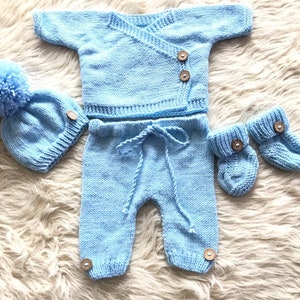 Baby Boy Coming Home Outfit Gender Neutral Newborn Knit - Etsy