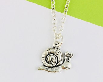 Snail Necklace, Nature Gifts, Animal Jewelry, Gardener gift for her, goblincore jewelry, gastropod insect slug bug jewelry, novelty gift