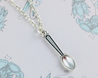 Spoon necklace, spooning necklace, spooning jewellery jewelry, spoon theory necklace, chronic illness jewellery jewelry  gift for spoonies