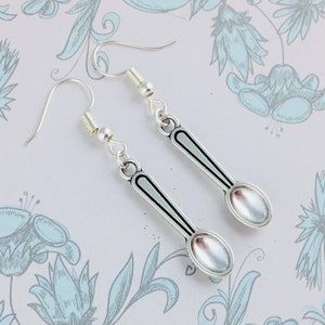 Spoon Earrings, Spoonie gift for her, Spoon theory gift, chronic illness, invisible illness, warrior sister, fibromyalgia jewellery birthday