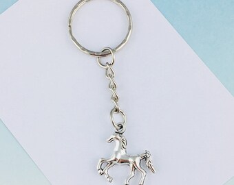 Pferd Schlüsselanhänger, Pferd Schlüsselanhänger, Tier Accessoire, Geburtstagsgeschenk für Pferd Mädchen, reiten Freunde Geschenk, Taschenanhänger, Geldbeutel Charme