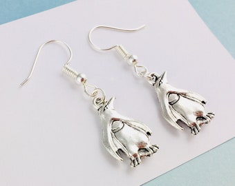 Penguin Earrings, Animal Jewelry, Penguin Gift for her, bird jewellery, quirky earrings, girlfriend gift, best friend birthday gift for her