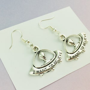 Alien Spaceship Earrings