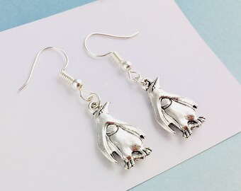 Penguin Earrings, Animal Jewelry, Penguin Jewellery, Penguin gift for her, best friend gift for birthday, animal jewelry, bird jewellery