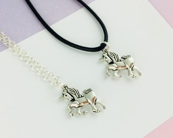 Eenhoorn ketting. Eenhoornsieraden, eenhoorncadeau, fantasieketting, cadeau voor jong meisje, kindersieraden, eerste ketting, kawaii-sieraden