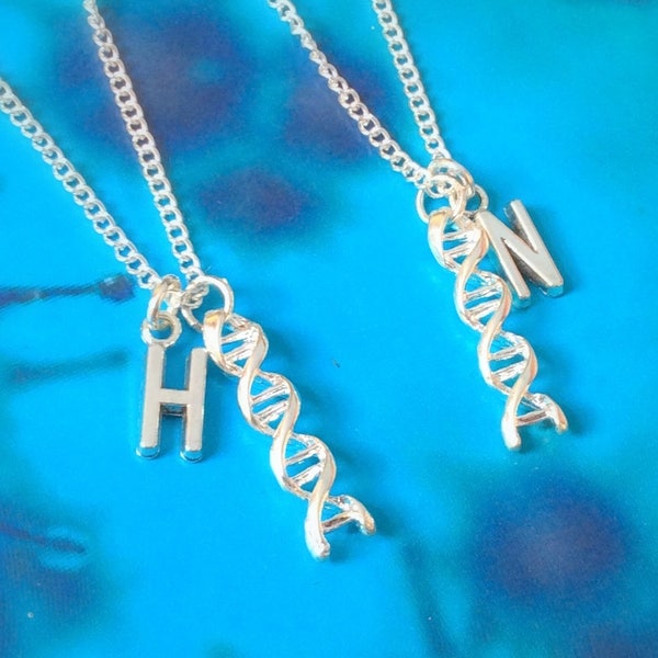 Twins Necklace, twins gift, twin sister gift, twin sister jewelry, sister necklace DNA jewelry, BFF necklace for 2, genetics gift for mom