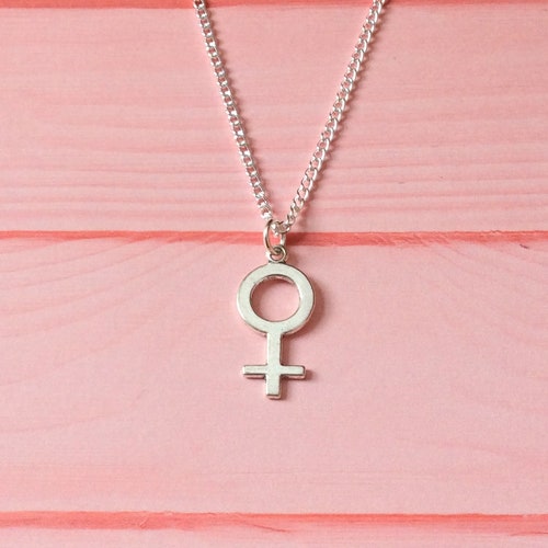 Feminist Necklace Female Symbol Necklace Girl Power - Etsy