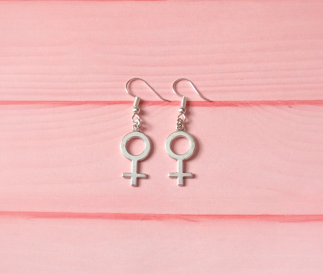 Female Symbol Earrings Women Symbol earrings Gender Symbol Etsy