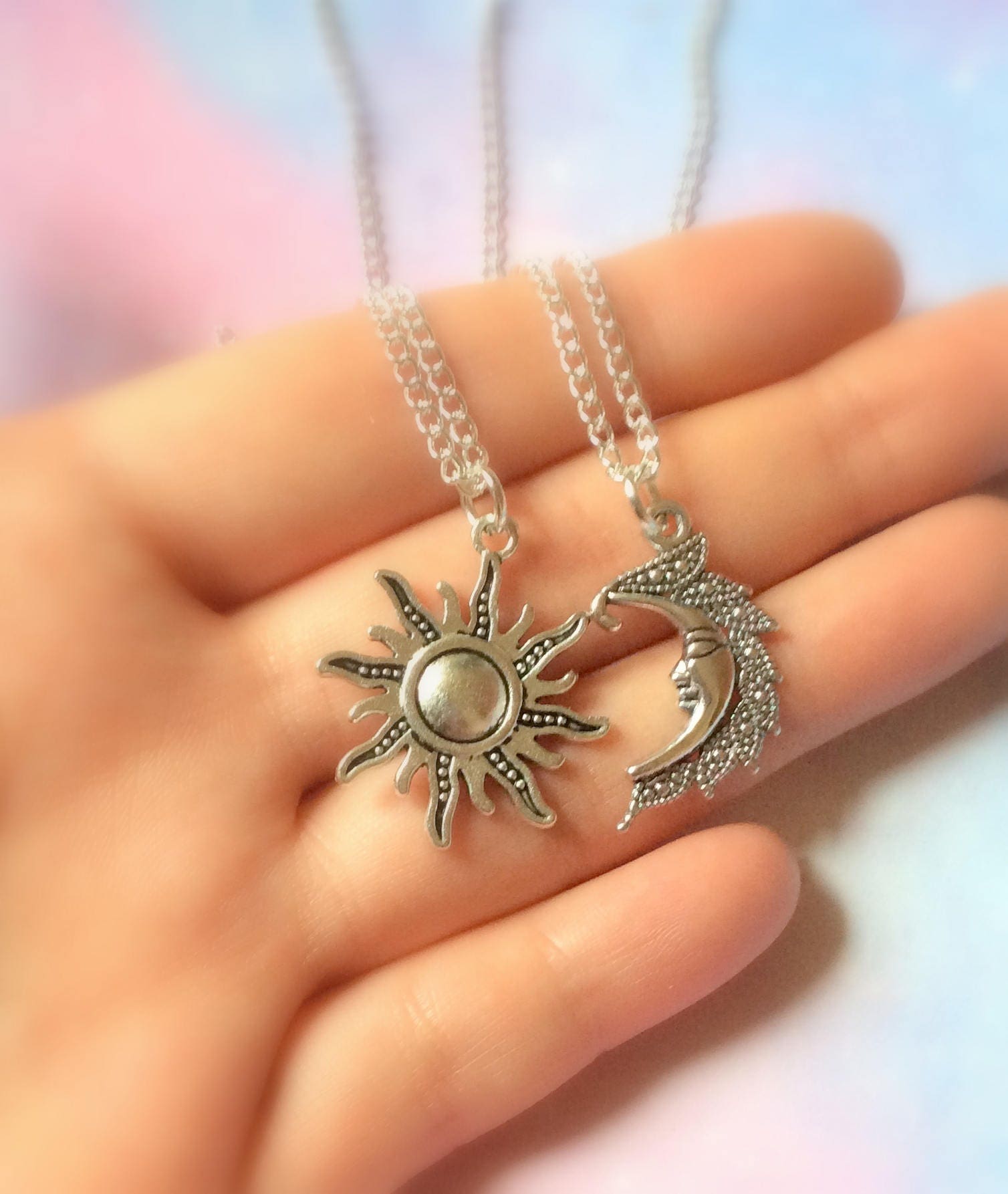 Sun and Moon Necklaces BFF Necklace Best Friends Necklace Etsy UK Sun and Moon Necklaces BFF Necklace Best Friends Necklace Etsy UK