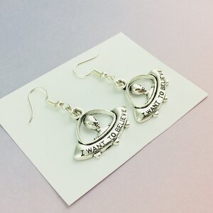 Alien Spaceship Earrings