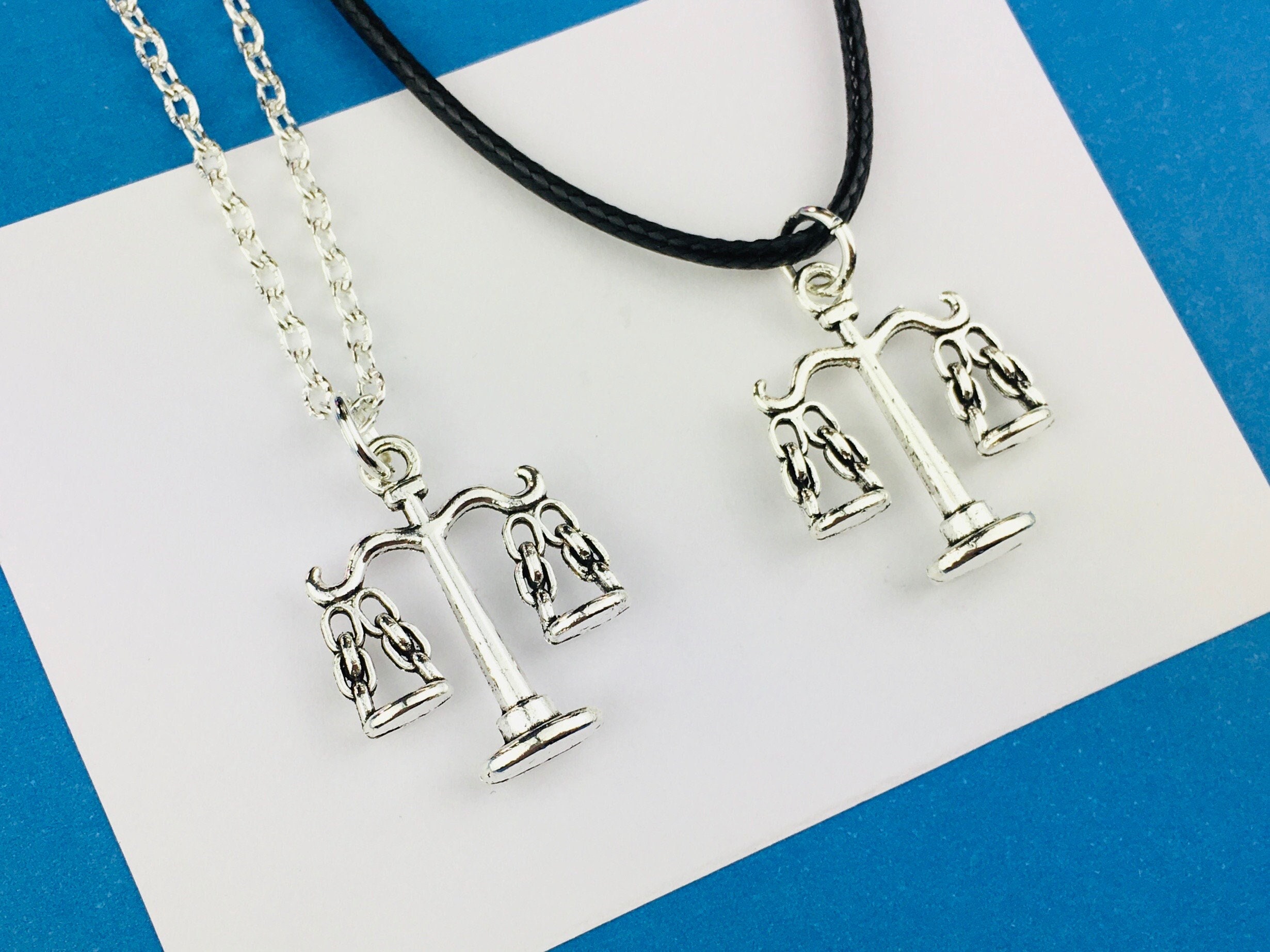 Lady Justice Pendant Necklace - Solid 925 Sterling Silver, Symbol Of Law & Justice
