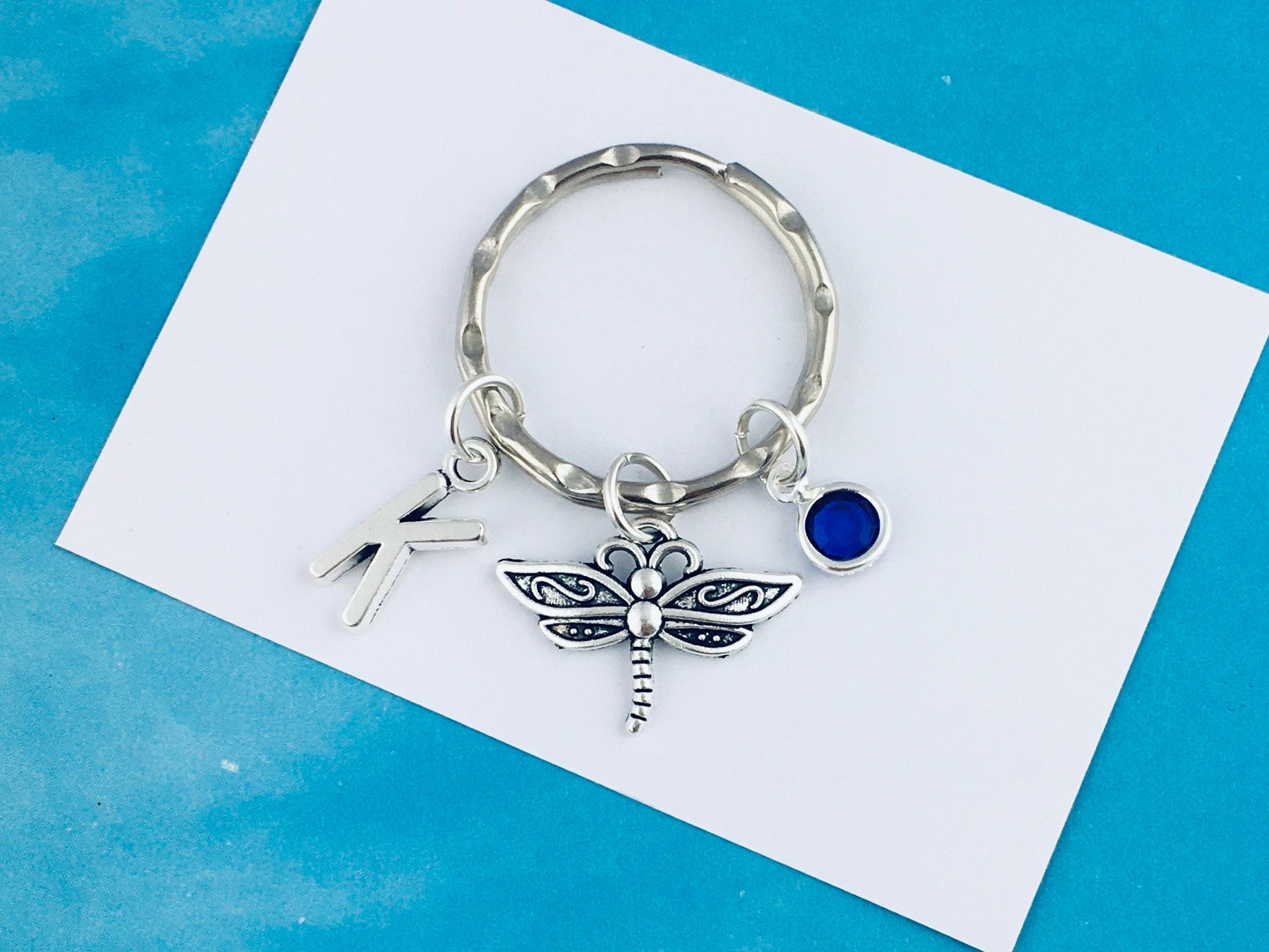 Personalised Dragonfly Keyring Dragonfly Gift Personalized - Etsy UK