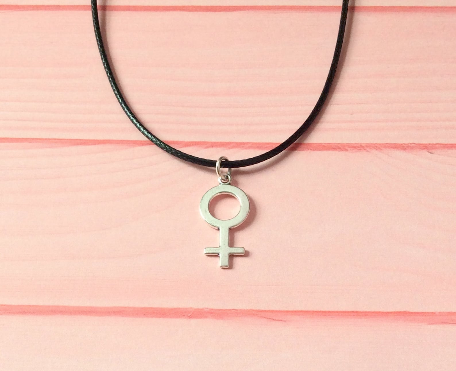 Female Symbol Necklace Feminist Necklace Female Necklace Etsy UK