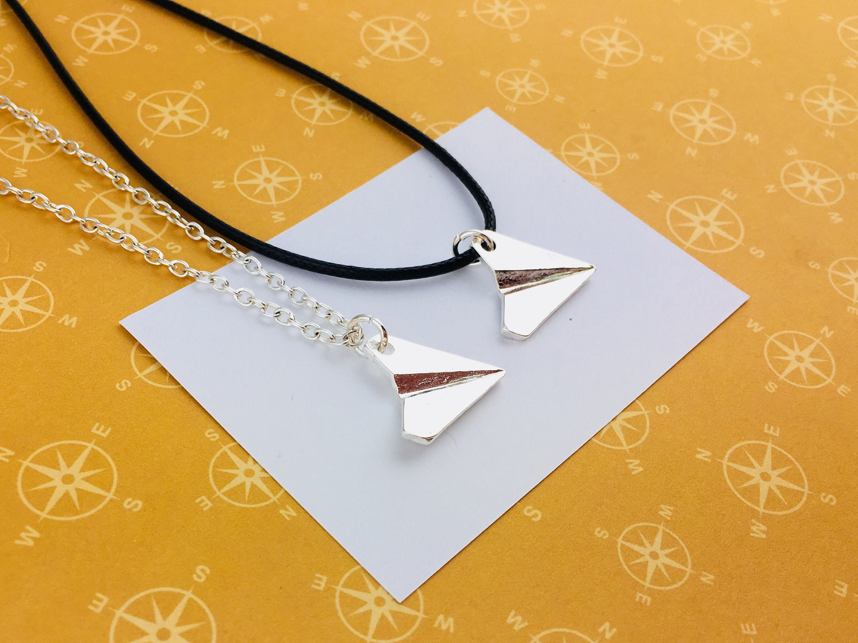 Louis Vuitton LV Paperplane Necklace Silver Metal & Zircon