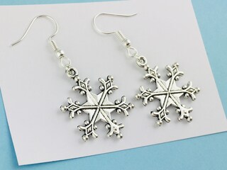WEDDINEN Orecchini Donna A Fiocco In Argento E Oro - Leggeri E Ipoallergenici, Regalo Per Festa O Natale