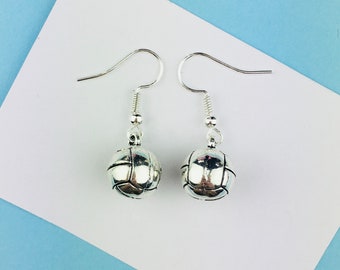 Volleyball Earrings, Netball Earrings, Sport Ball Earrrings, Sport Jewellery, Volleyball Jewellery,  volleyball gift for coach team gift