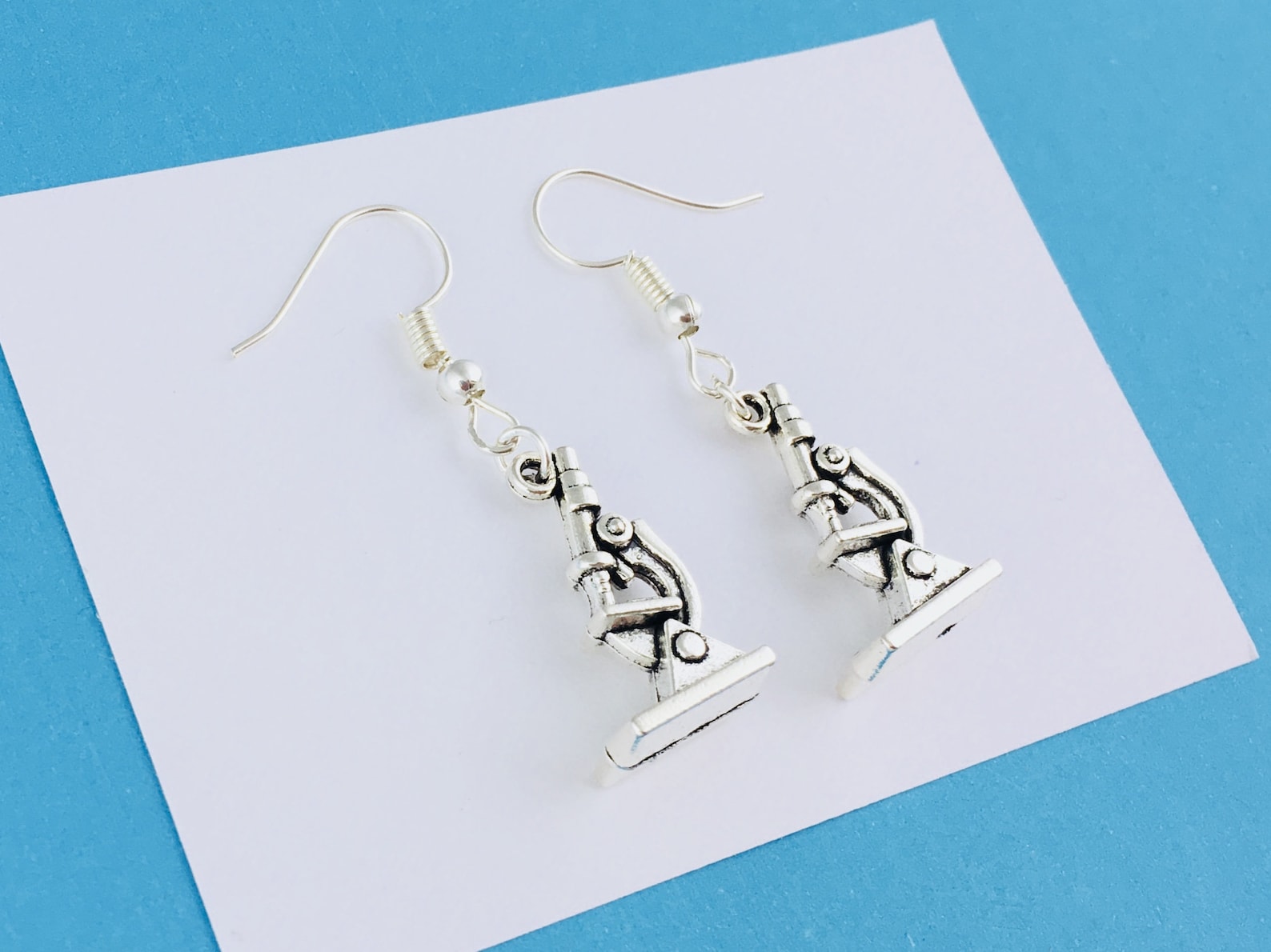 Science Earrings Microscope Earrings Science Jewelry Etsy