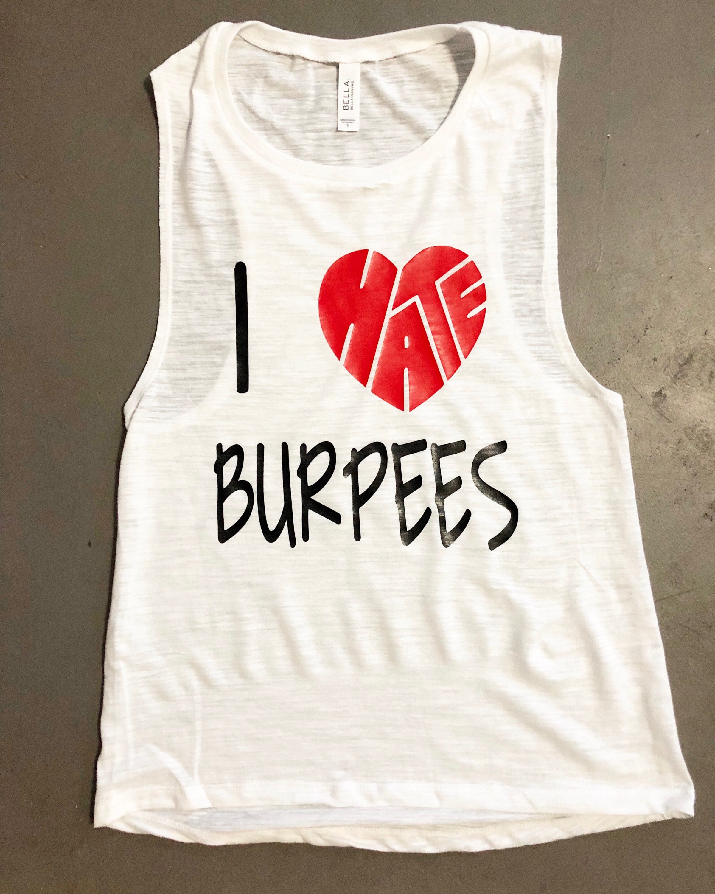 Débardeur « I Love Burpees » - Cadeau Marrant Pour Femme Sportive