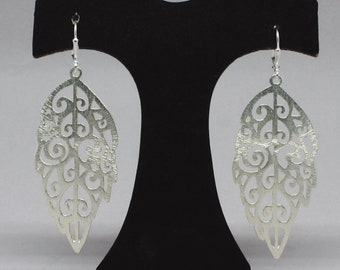 Long Dangle Silver Earrings, Handmade Earrings, Lightweight Earrings Woman, Silver Earrings, Silver Jewelry, Drop Earrings