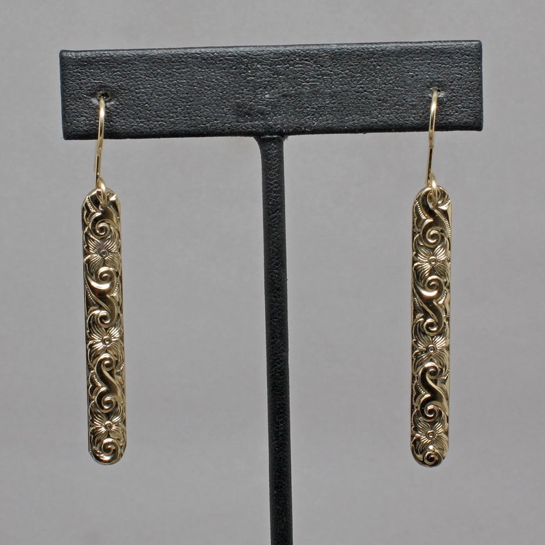 Real 14k Gold-filled Earrings, Handmade Earrings, Gold Earrings, Lightweight Dangle Drop Earrings Woman, Gold Jewelry, Long Dangle Earrings image 1