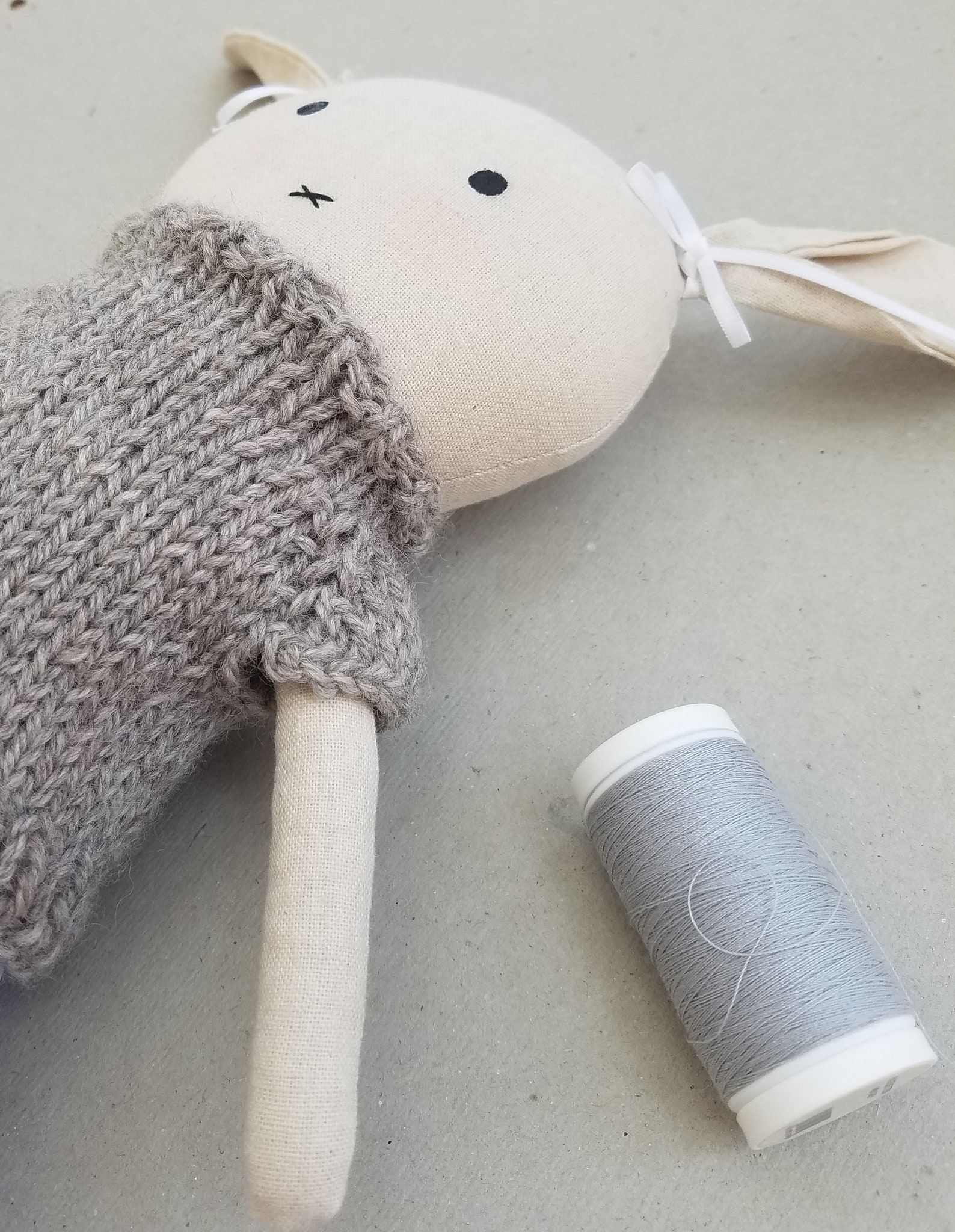 Handmade Heirloom Doll Linen Bunny Rabbit | Etsy