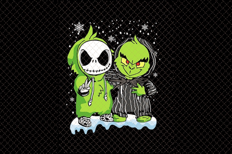 Free Free 308 Baby Grinch And Jack Skellington Svg SVG PNG EPS DXF File