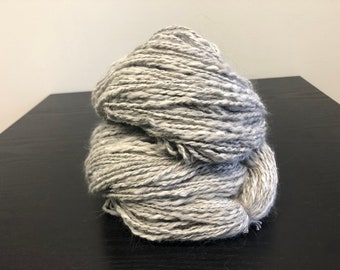 100% English Angora Yarn - Light Gray (Blue) Natural - 200 yds