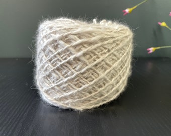 100% English Angora Yarn - Sable Natural - 200 yds