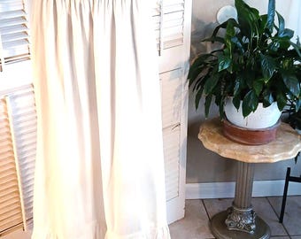 Antique White Cotton Ruffled Victorian/Edwardian Skirt / SZ M/L