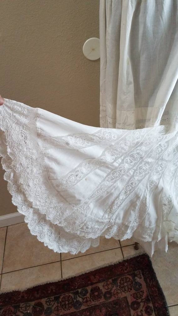 Antique White Skirt Victorian/Edwardian Ruffled a… - image 6