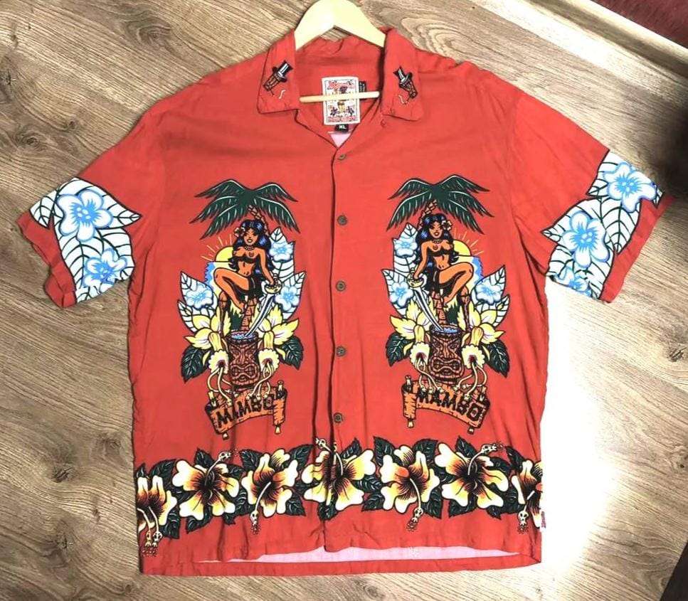 レア　Mambo LOUD SHIRTS アロハ 柄シャツ 激レア 90s Mambo アロハシャツ 柄シャツ マンボ ヴィンテージ