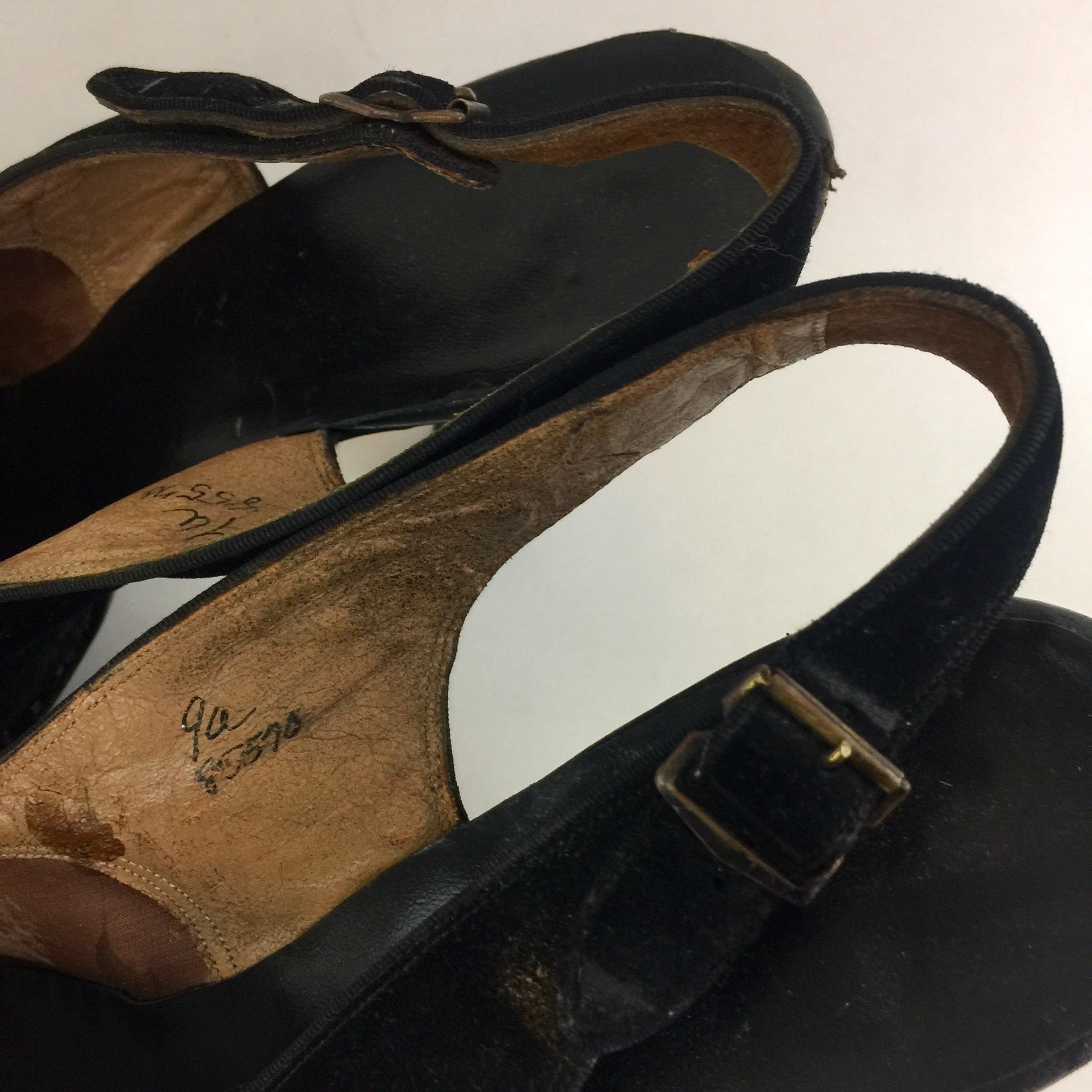 80’s Silver Leather and Black Suede Heels by Mister Marc main image 0