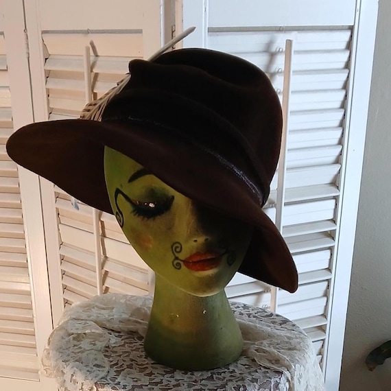 Vintage 70s Frank Olive for Bonwit Teller Chocolate Brown  display picture 1