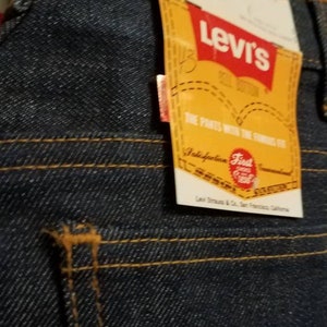 Vintage 70s Levi Bells Orange Tab RARE Deadstock Dark Denim sz 10 25&quot; W