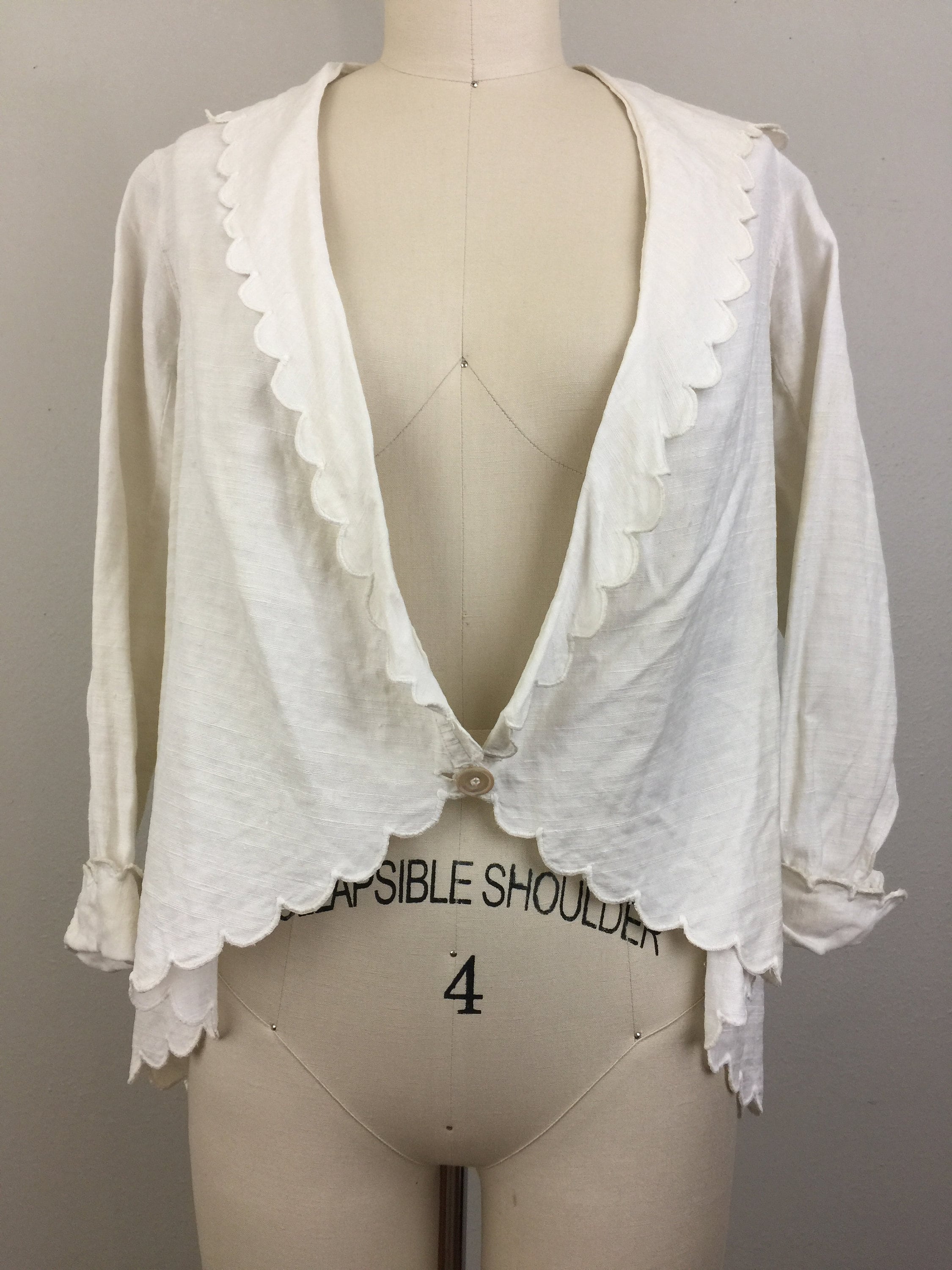 Edwardian White Cotton Romper